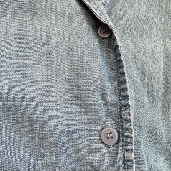 💙 Vintage JM Collection Butterfly Embroidered Chambray Shirt Women’s Size 16W - Picture 5 of 16